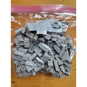 Light Gray 1 Pound Lego Lots 2x2 2x1 4x2 Pieces
